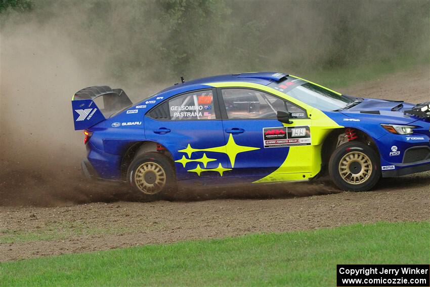 Travis Pastrana / Rhianon Gelsomino Subaru WRX ARA24 on SS1, Soo Pass.