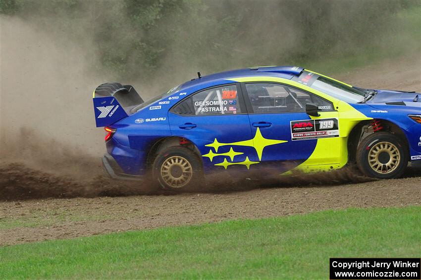 Travis Pastrana / Rhianon Gelsomino Subaru WRX ARA24 on SS1, Soo Pass.