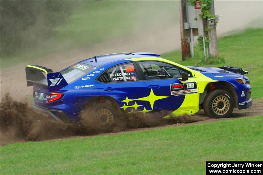 Travis Pastrana / Rhianon Gelsomino Subaru WRX ARA24 on SS1, Soo Pass.