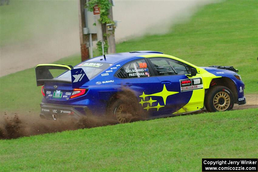 Travis Pastrana / Rhianon Gelsomino Subaru WRX ARA24 on SS1, Soo Pass.