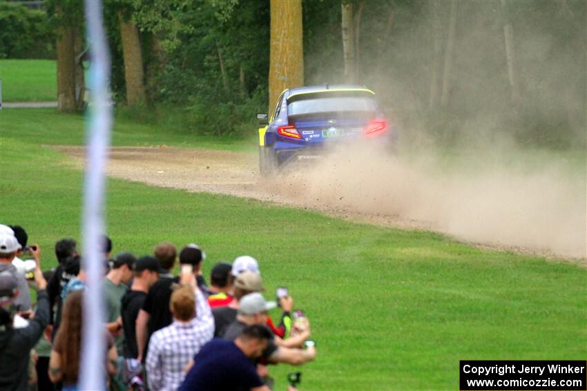 Travis Pastrana / Rhianon Gelsomino Subaru WRX ARA24 on SS1, Soo Pass.