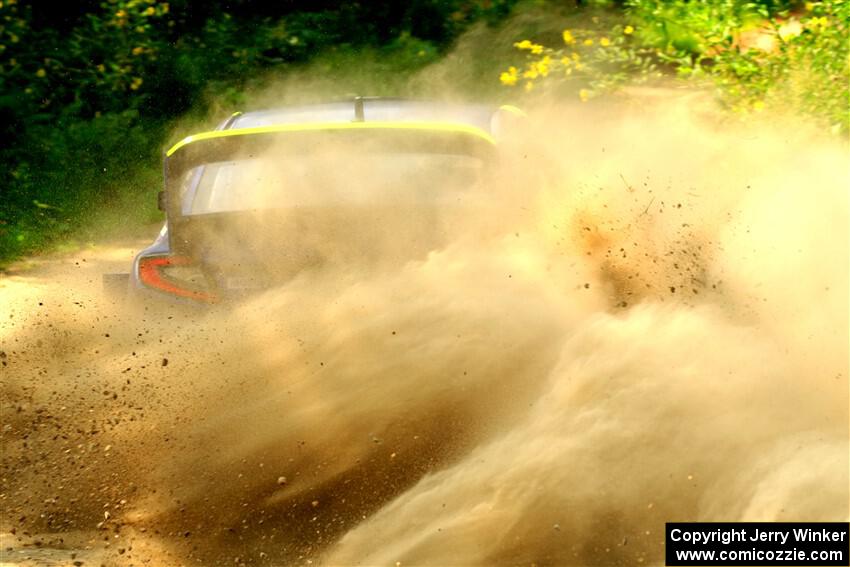 Travis Pastrana / Rhianon Gelsomino Subaru WRX ARA24 on SS2, Thorpe Tower I.