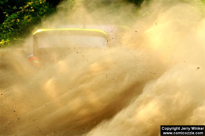 Travis Pastrana / Rhianon Gelsomino Subaru WRX ARA24 on SS2, Thorpe Tower I.