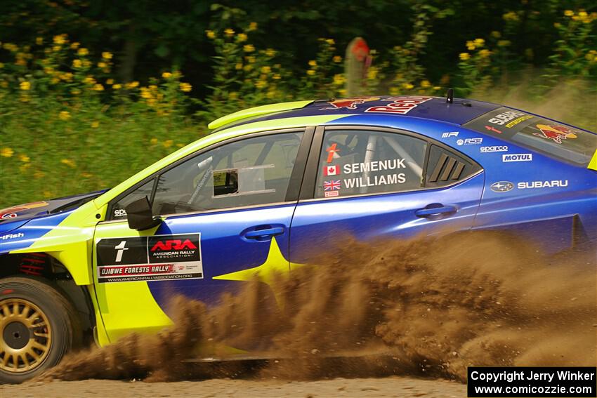 Brandon Semenuk / Keaton Williams Subaru WRX ARA24 on SS2, Thorpe Tower I.