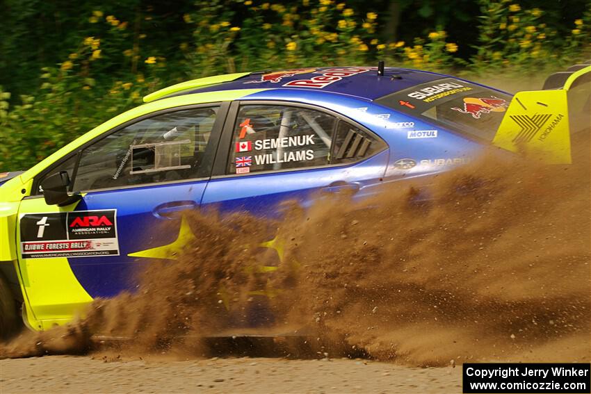 Brandon Semenuk / Keaton Williams Subaru WRX ARA24 on SS2, Thorpe Tower I.