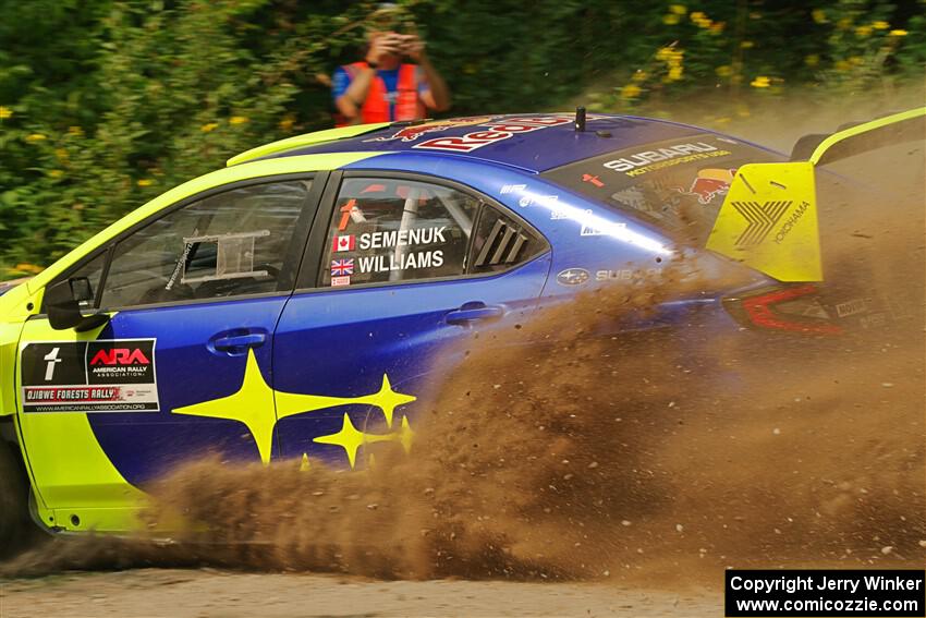 Brandon Semenuk / Keaton Williams Subaru WRX ARA24 on SS2, Thorpe Tower I.