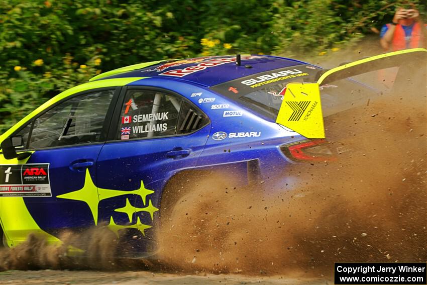 Brandon Semenuk / Keaton Williams Subaru WRX ARA24 on SS2, Thorpe Tower I.