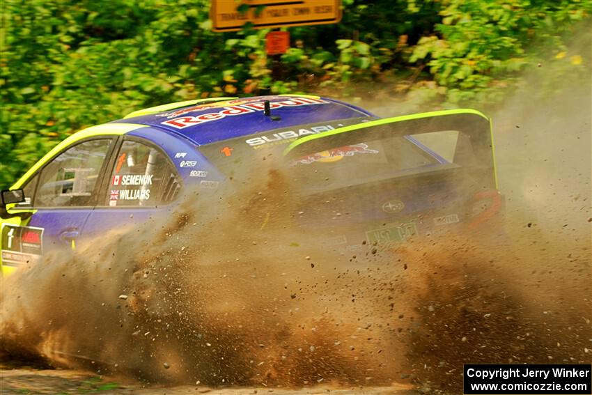 Brandon Semenuk / Keaton Williams Subaru WRX ARA24 on SS2, Thorpe Tower I.