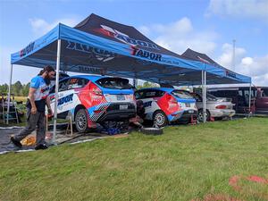 Tabor Racing Team before Friday's stages.