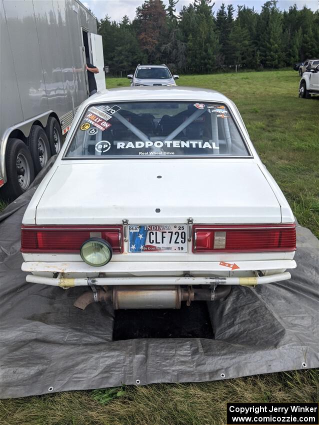 Erich Hopf / Calvin Gehlhausen Dodge Colt before Friday's stages.