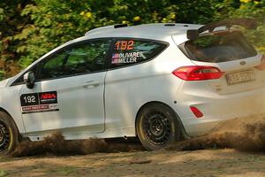 Javier Olivares / K.J. Miller Ford Fiesta Rally3 on SS2, Thorpe Tower I.