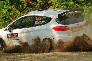 Javier Olivares / K.J. Miller Ford Fiesta Rally3 on SS2, Thorpe Tower I.