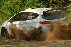 Javier Olivares / K.J. Miller Ford Fiesta Rally3 on SS2, Thorpe Tower I.