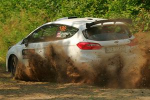 Javier Olivares / K.J. Miller Ford Fiesta Rally3 on SS2, Thorpe Tower I.