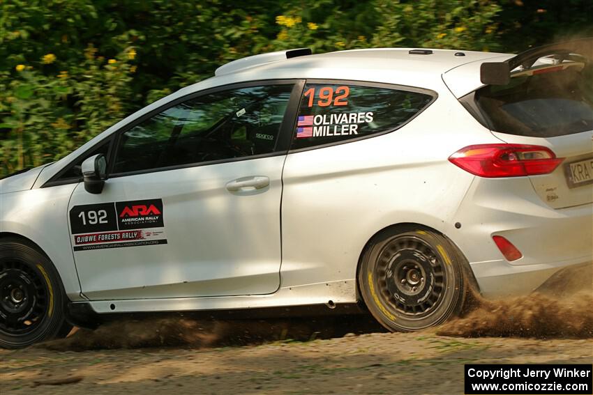 Javier Olivares / K.J. Miller Ford Fiesta Rally3 on SS2, Thorpe Tower I.