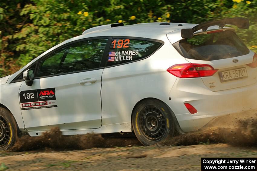 Javier Olivares / K.J. Miller Ford Fiesta Rally3 on SS2, Thorpe Tower I.