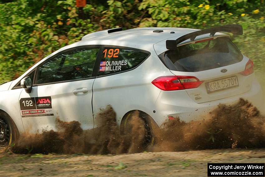 Javier Olivares / K.J. Miller Ford Fiesta Rally3 on SS2, Thorpe Tower I.