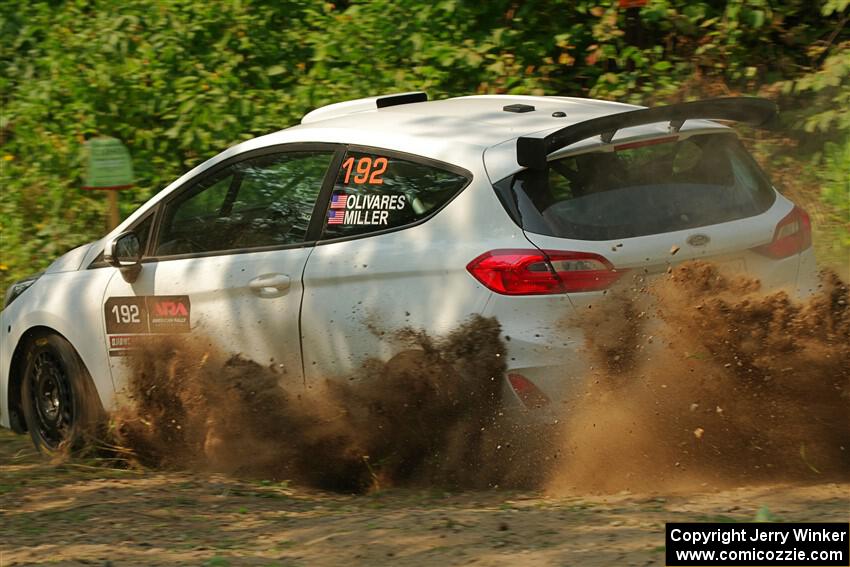 Javier Olivares / K.J. Miller Ford Fiesta Rally3 on SS2, Thorpe Tower I.