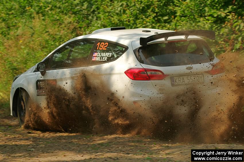 Javier Olivares / K.J. Miller Ford Fiesta Rally3 on SS2, Thorpe Tower I.