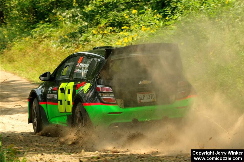 Pat Moro / Ole Holter Chevy Sonic LS on SS2, Thorpe Tower I.