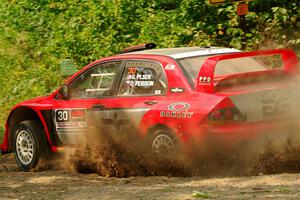 George Plsek / Danny Persein Mitsubishi Lancer WRC on SS2, Thorpe Tower I.