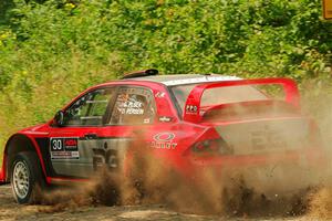 George Plsek / Danny Persein Mitsubishi Lancer WRC on SS2, Thorpe Tower I.