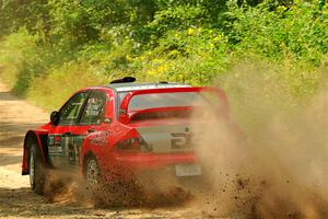 George Plsek / Danny Persein Mitsubishi Lancer WRC on SS2, Thorpe Tower I.