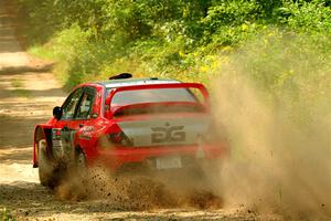 George Plsek / Danny Persein Mitsubishi Lancer WRC on SS2, Thorpe Tower I.