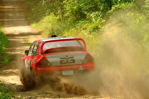 George Plsek / Danny Persein Mitsubishi Lancer WRC on SS2, Thorpe Tower I.