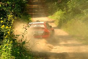 George Plsek / Danny Persein Mitsubishi Lancer WRC on SS2, Thorpe Tower I.