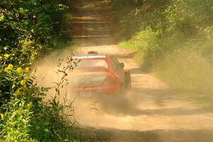 George Plsek / Danny Persein Mitsubishi Lancer WRC on SS2, Thorpe Tower I.