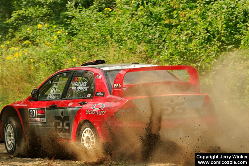 George Plsek / Danny Persein Mitsubishi Lancer WRC on SS2, Thorpe Tower I.