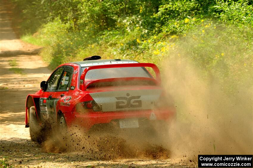 George Plsek / Danny Persein Mitsubishi Lancer WRC on SS2, Thorpe Tower I.