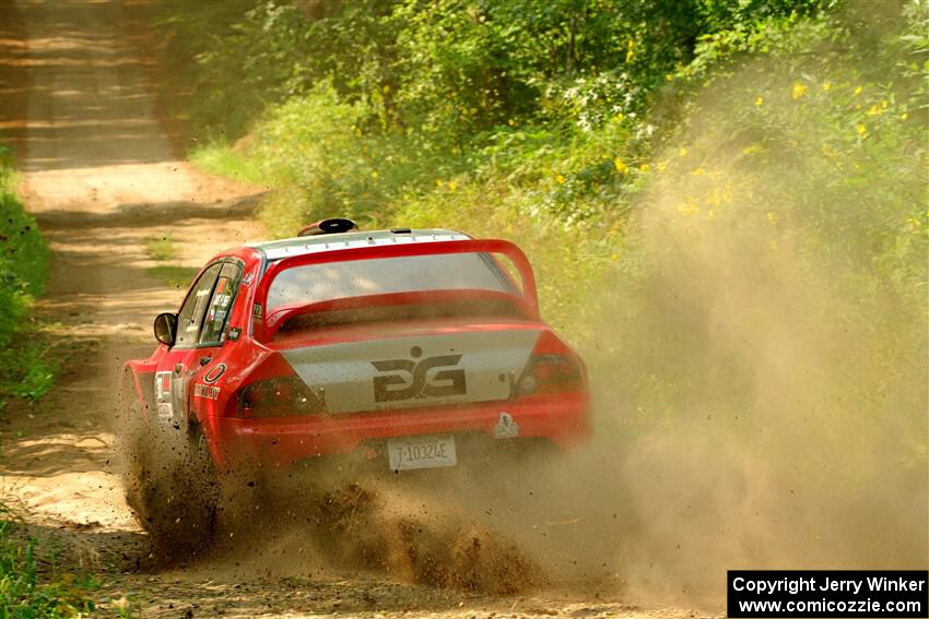 George Plsek / Danny Persein Mitsubishi Lancer WRC on SS2, Thorpe Tower I.