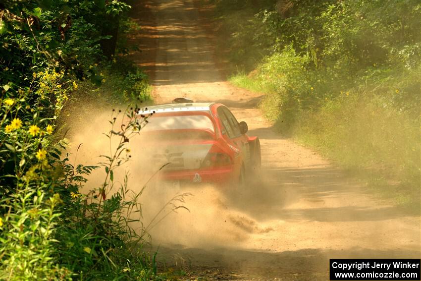 George Plsek / Danny Persein Mitsubishi Lancer WRC on SS2, Thorpe Tower I.