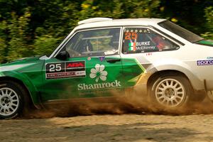 Seamus Burke / Gary McElhinney Ford Escort Mk II on SS2, Thorpe Tower I.