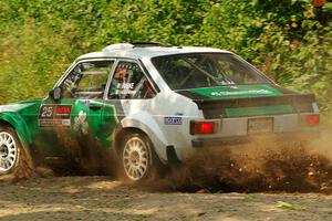 Seamus Burke / Gary McElhinney Ford Escort Mk II on SS2, Thorpe Tower I.