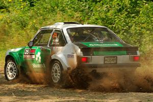 Seamus Burke / Gary McElhinney Ford Escort Mk II on SS2, Thorpe Tower I.