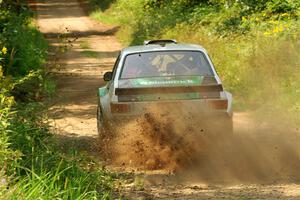 Seamus Burke / Gary McElhinney Ford Escort Mk II on SS2, Thorpe Tower I.