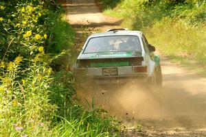 Seamus Burke / Gary McElhinney Ford Escort Mk II on SS2, Thorpe Tower I.