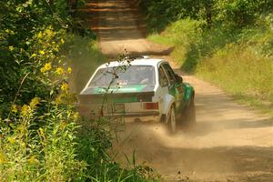 Seamus Burke / Gary McElhinney Ford Escort Mk II on SS2, Thorpe Tower I.