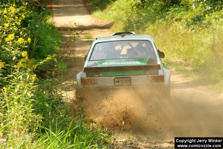 Seamus Burke / Gary McElhinney Ford Escort Mk II on SS2, Thorpe Tower I.