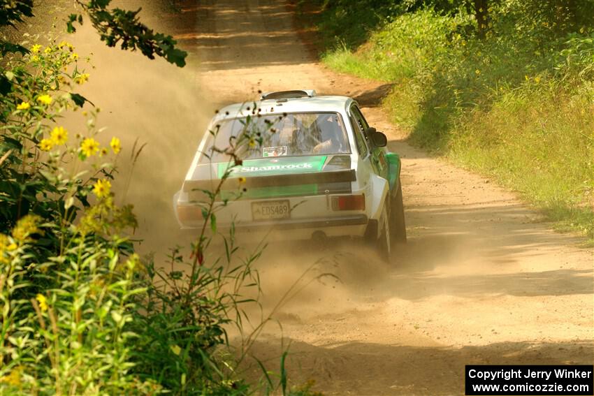 Seamus Burke / Gary McElhinney Ford Escort Mk II on SS2, Thorpe Tower I.