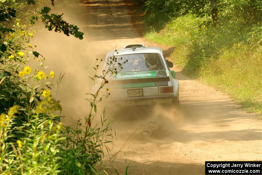 Seamus Burke / Gary McElhinney Ford Escort Mk II on SS2, Thorpe Tower I.