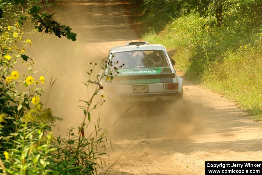 Seamus Burke / Gary McElhinney Ford Escort Mk II on SS2, Thorpe Tower I.