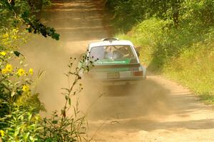 Seamus Burke / Gary McElhinney Ford Escort Mk II on SS2, Thorpe Tower I.