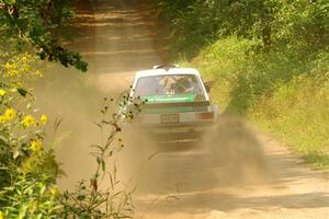 Seamus Burke / Gary McElhinney Ford Escort Mk II on SS2, Thorpe Tower I.