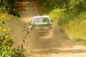 Seamus Burke / Gary McElhinney Ford Escort Mk II on SS2, Thorpe Tower I.