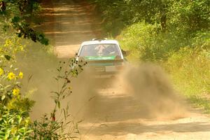 Seamus Burke / Gary McElhinney Ford Escort Mk II on SS2, Thorpe Tower I.