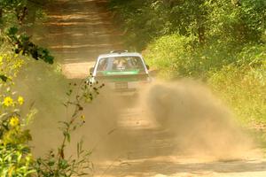 Seamus Burke / Gary McElhinney Ford Escort Mk II on SS2, Thorpe Tower I.